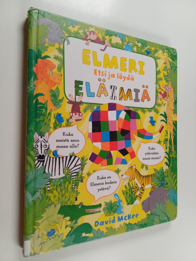 David McKee : Elmeri - Etsi ja löydä eläimiä