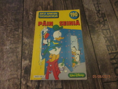 Aku Ankan taskukirja 190 - Päin seiniä (1.painos)