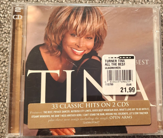 Tina Turner: Best of tupla cd