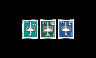 DDR 2751-3 ** Lentopostimerkkejä (1982)