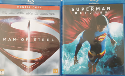 MAN OF STEEL & SUPERMAN RETURNS BLU-RAY