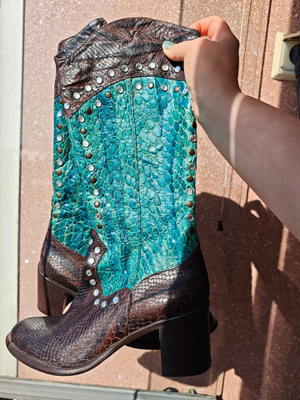 Italialaiset cowboy boots Dominici saappaat 37 nahkaa
