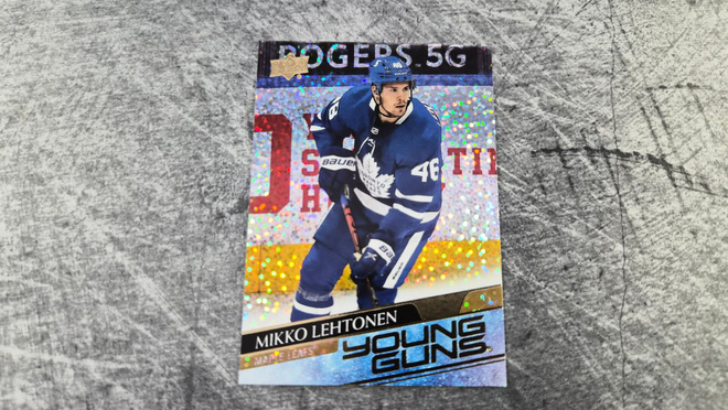 Mikko Lehtonen 2020-21 Young Guns Speckled Rainbow