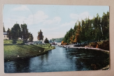 Taipale, Saimaan kanava, sisävesilaiva kanavassa, p. 1912