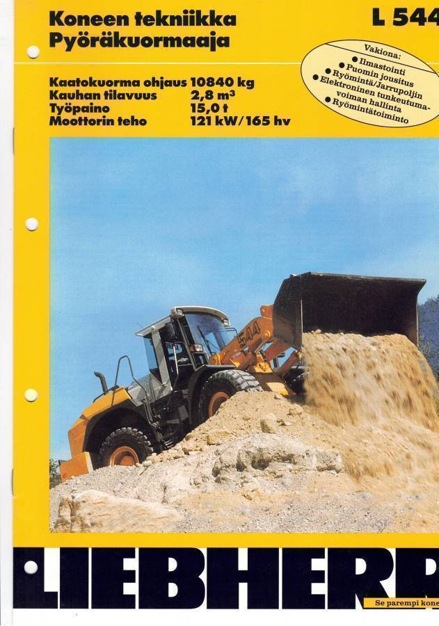 Esite Liebherr L544 pyöräkuormaaja 1998