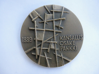 Kansallisosakepankin muistomitali 1889-1989 10 kappaletta