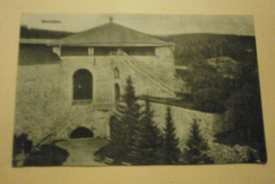 Savonlinna, Olavinlinna, sisäpiha ja torni, sinisävypk,ei p.