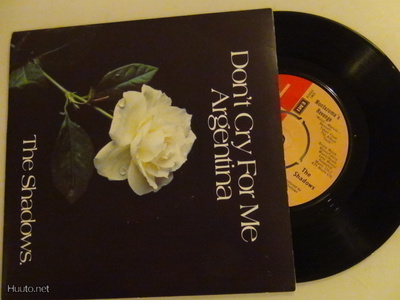 The Shadows Don't cry for me argentina 7 45 UK 1978