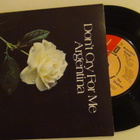 The Shadows Don't cry for me argentina 7 45 UK 1978 - pikkukuva 1