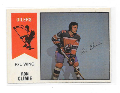 1974-75 OPC WHA #15 Ron Climie Edmonton Oilers