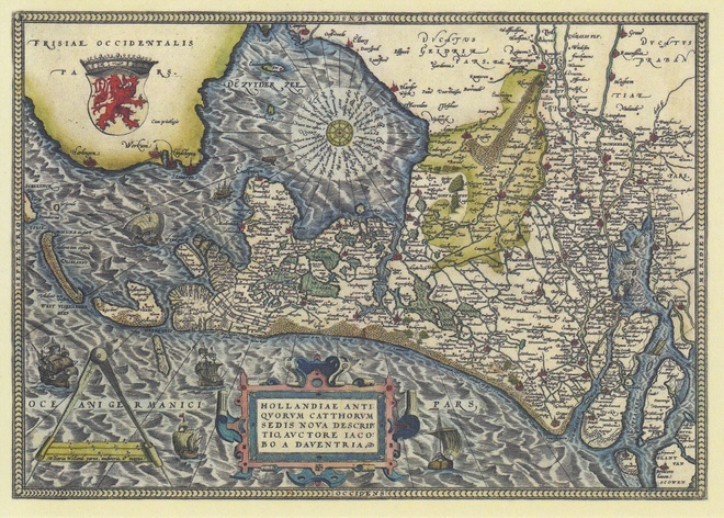 Kartta Alankomaat (postikortti)
