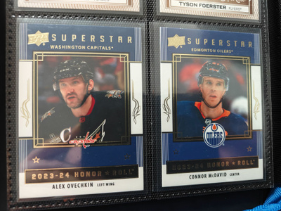 2023-24 Upper deck honor roll- Ovechkin & Mcdavid