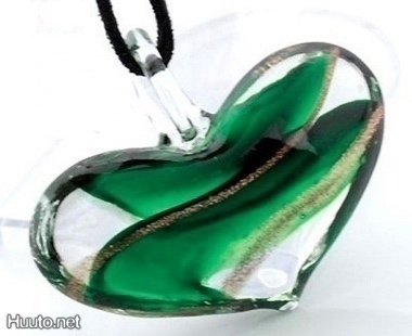 1091 .. Murano Lampwork Sudän Taidelasi .. Kaulakoru