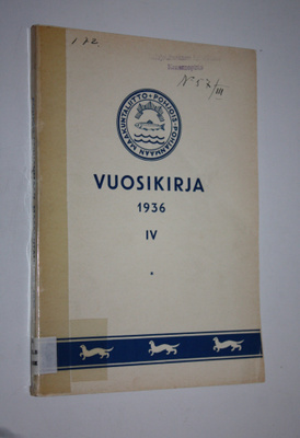 Vuosikirja 1936 IV