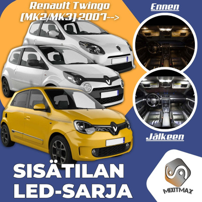 Renault Twingo Sisätilan LED-sarja 5-osainen
