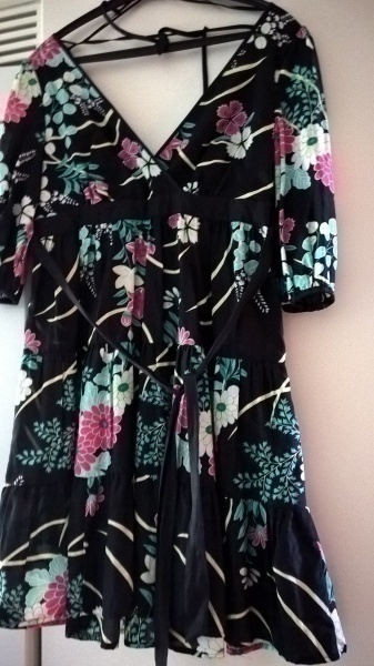 Oasis värikäs Silkkimekko / Tunika silkkiä - koko 36 ( M )