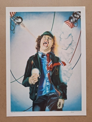 AC/DC Angus Young Juliste 41*30 cm Vuodelta 1979 Uusi