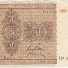 50 Markkaa 1945 Litt.A B-sarjaa, kl.4 - pikkukuva 1
