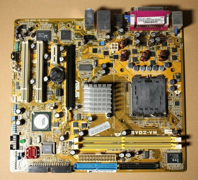 LGA775-emolevy Asus P5VD2-VM Rev 1.00G, Asuksen tehdaskunnos