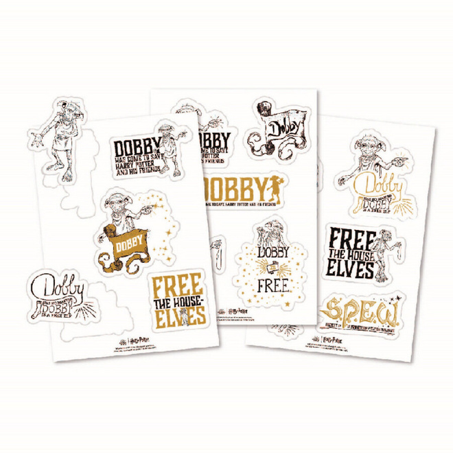 HARRY POTTER DOBBY STICKER SHEET	(18 299)	15 stickers