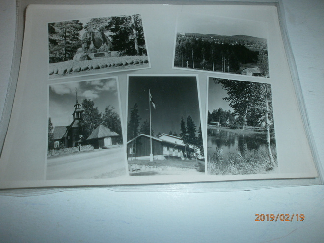 Keuruu - viisikuva-valokuvakortti, vanha mv pk, p. 1955