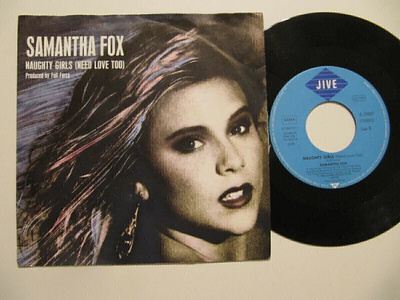 Samantha Fox Naughty Girls 7" sinkku Saksalainen
