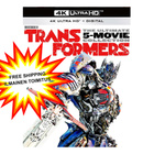 NEW TRANSFORMERS (2018) 5-DISC BOX 4K UHD HDR10 FREE SHIP - pikkukuva 1