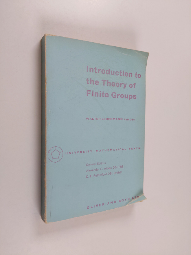 Robert D. Carmichael : Introduction to the Theory of Fini...
