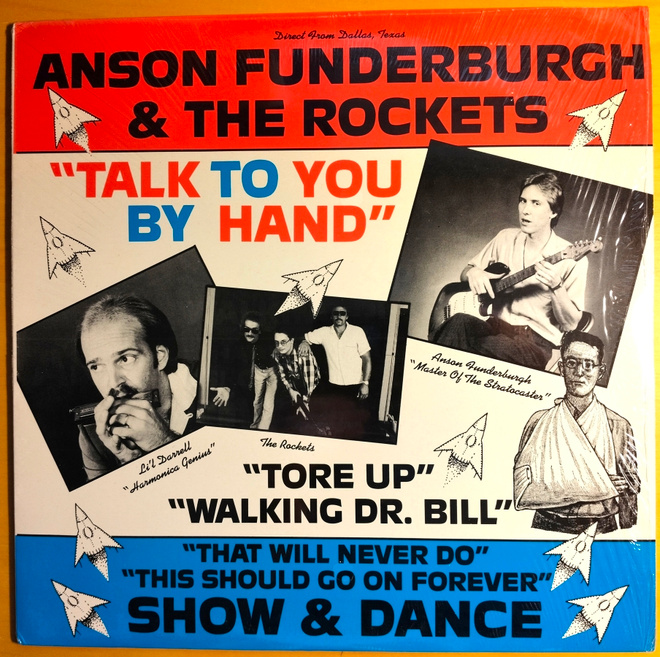 ANSON FUNDERBURGH & THE ROCKETS:TALK TO YOU BY HAND LP