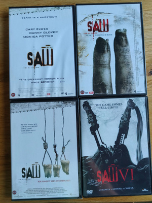Saw 1-3 & 6 (Suomitekstein)