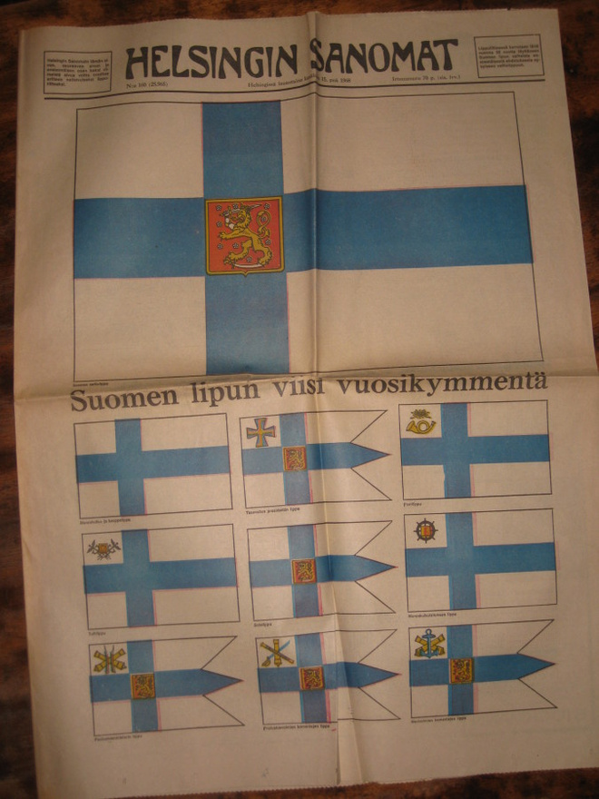 Sanomalehti  Helsingin Sanomat  lippuliite 15.6.1968