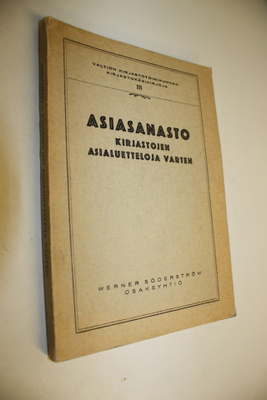 Hellin Hendolin : Asiasanasto kirjastojen asialuetteloja ...
