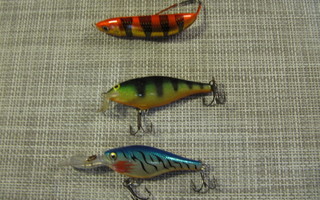 Vaappuja Rapaloita Minnow Spoon ja muita Rapaloita.