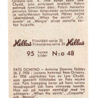 Purkkakuva Hellas Filmitähti-sarja n:o 48 FATS DOMINO - pikkukuva 2