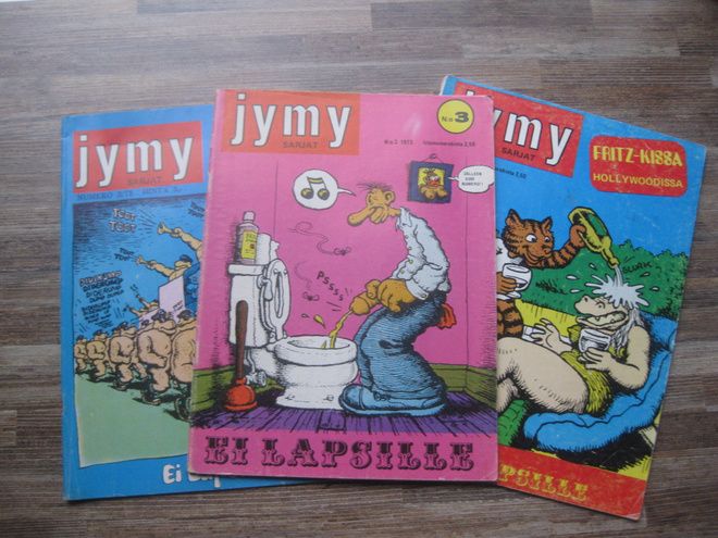 Jymy - sarjakuvaa 3 kpl ,  2 ja 3 / 1973  , 3 / 1975