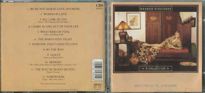 BARBRA STREISAND . CD-LEVY . A COLLECTION GREATEST HITS