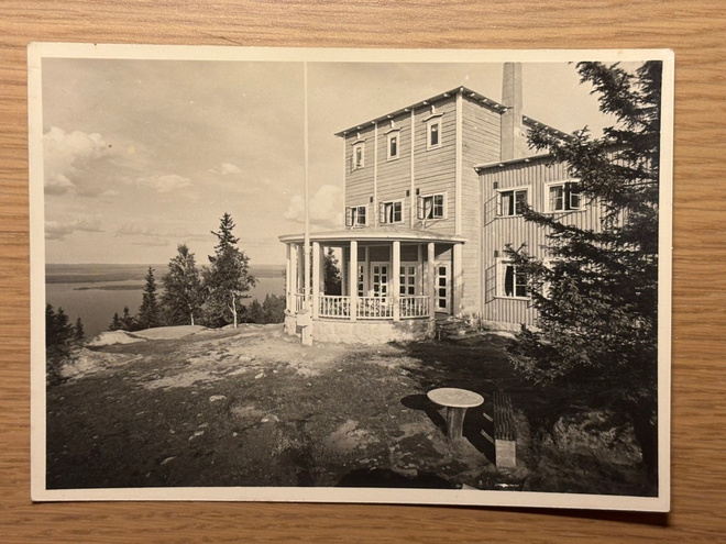 Koli: vanha mustavalko postikortti