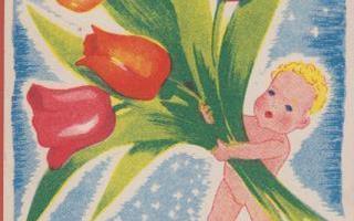 Helena Helkama Lapsella tulppaanikimppu