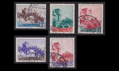 San Marino 530-4 ** Maisemia (1955)