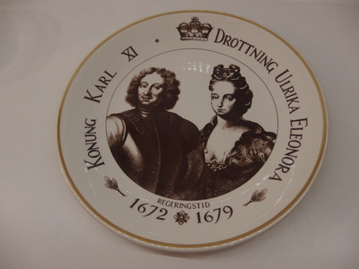 Keräilylautanen Ruotsin kuningasparit, v. 1672 - 1679 pari