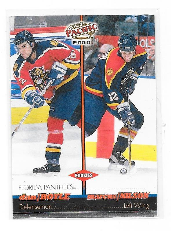 99-00 Pacific #185 Dan Boyle RC & Marcus Nilsson Florida