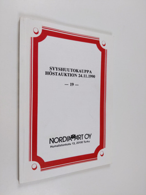 Nordia Art Oy : syyshuutokauppa 24.11.1990
