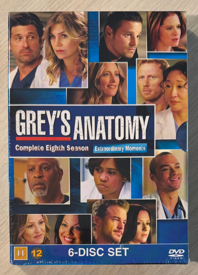 Greyn anatomia: Kausi 8 (2011-2012) 6DVD (UUSI)