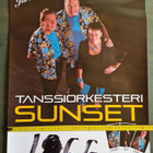 Tanssiorkesteri Sunset Keikkajuliste 60×42cm - pikkukuva 1