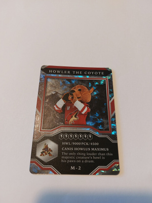 21-22 UD MVP Mascot Gaming Card Sparkle M2 Howler the Coyote