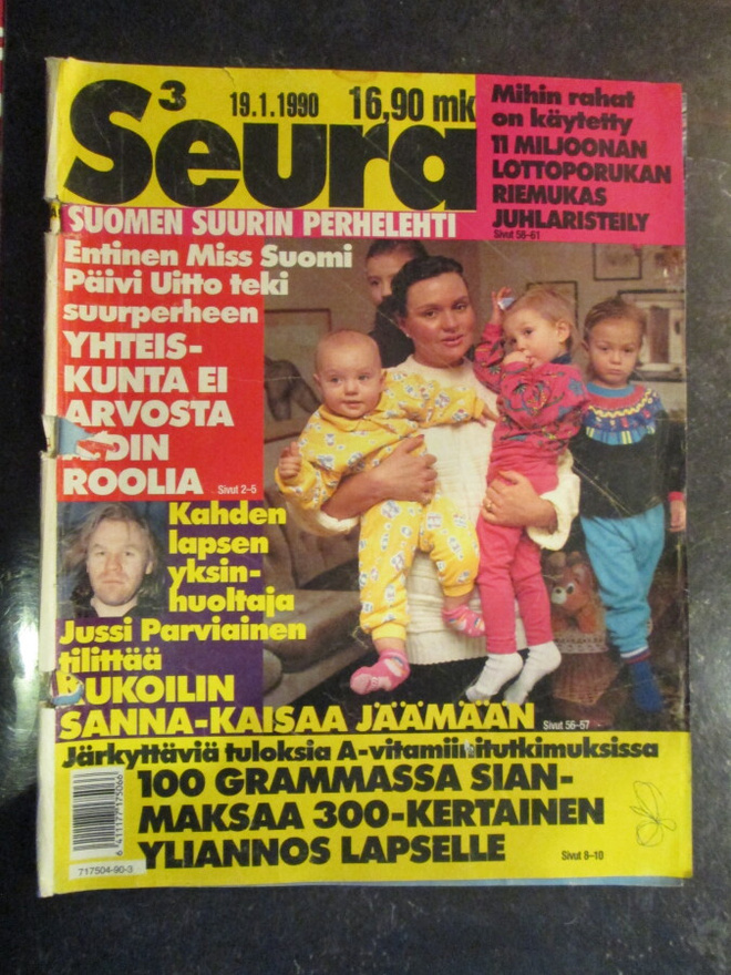 SEURA LEHTI 3 / 1990 36 V. TAKAA SIS.LUETTELO KUVA 2