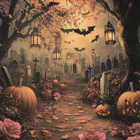 Halloween hautausmaa ja ruusut - pikkukuva 1