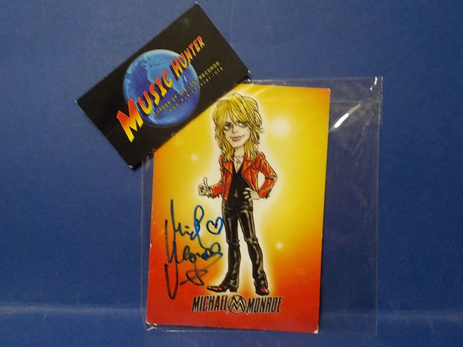 MICHAEL MONROE RARE PROMOKORTTI NIMMARILLA