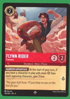 Lorcana Flynn Rider - Frenemy