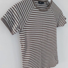 Lyhythihainen slim-fit t-paita rusk/valk koko S - pikkukuva 3